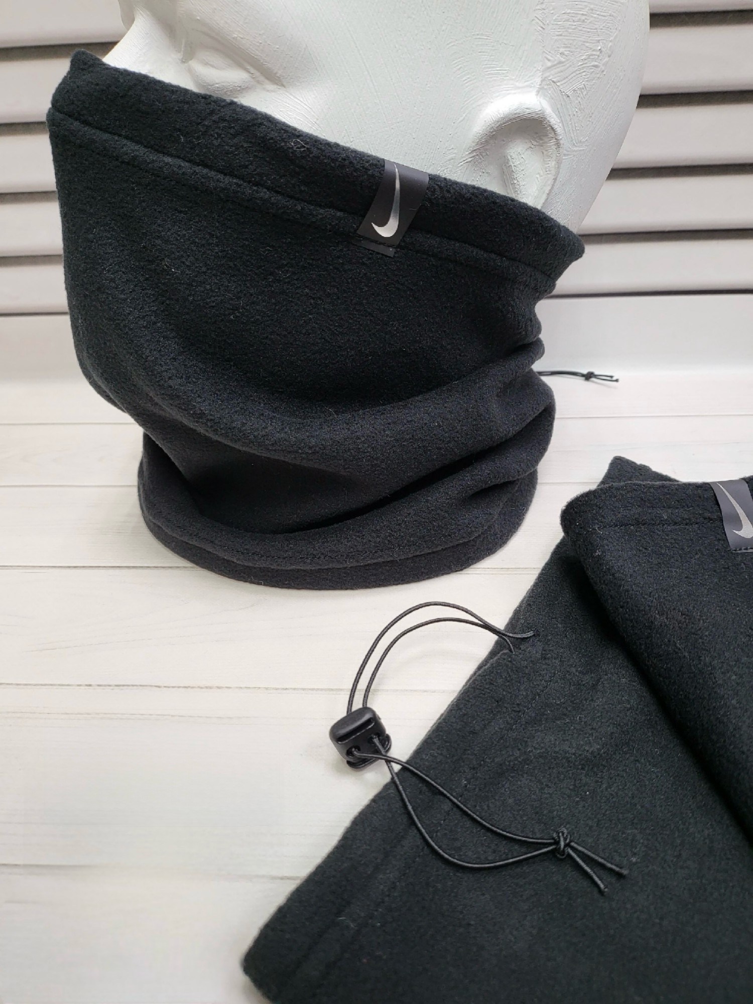 флисовый снуд nike,снуд найк оригинал,снуд из флиса,шарф найк черный,снуд найк