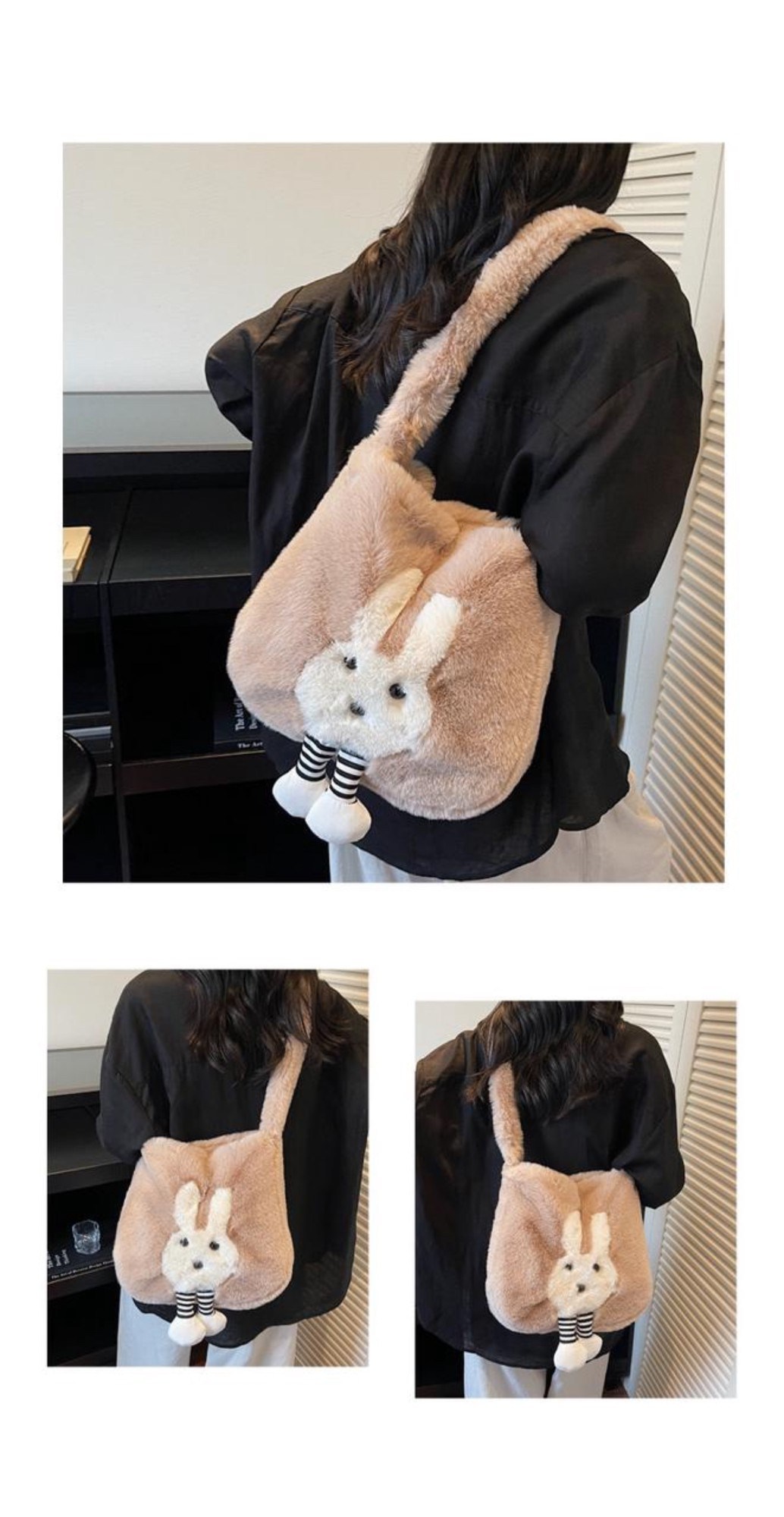 плюшевая сумка,сумка модная,плюшевая сумка через плечо,меховая сумка,женский сумка