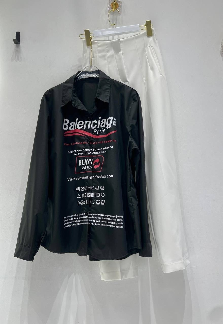 рубашка balenciaga,рубашка balenciaga рубашка,рубашка модная,рубашка баленсиага,рубашка женская