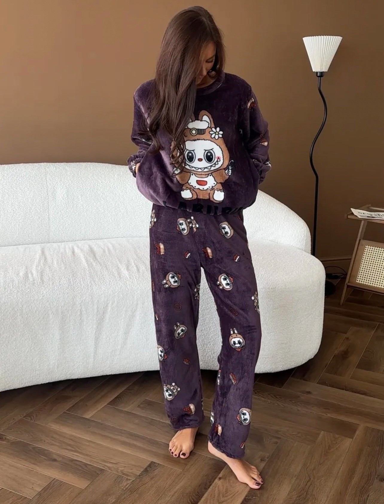 пижама теплая,пижама со штанами теплая плюшевая,пижама плюшевая,домашняя одежда пижама,пижама женская теплая