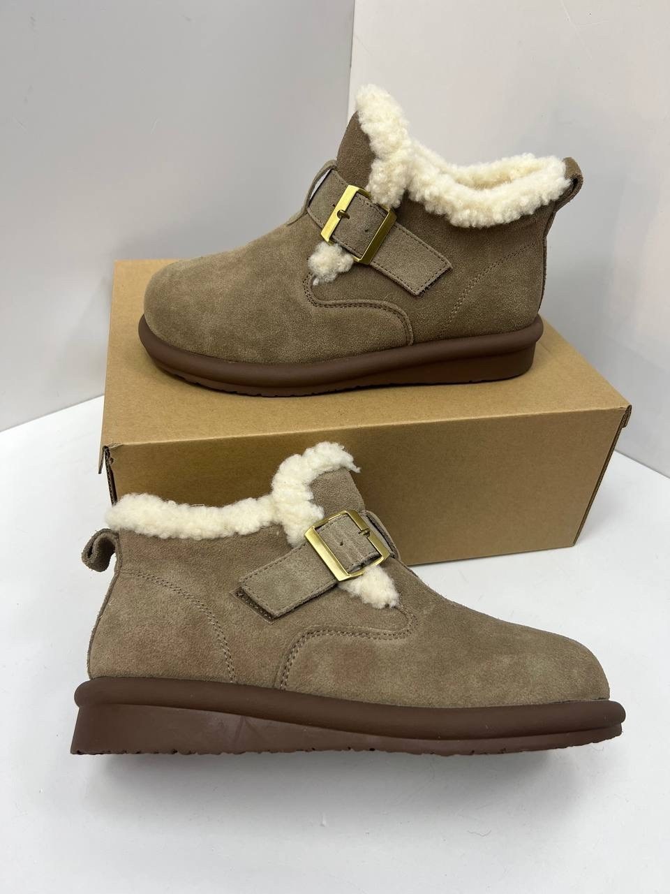 ,угги женские, женская зимняя,зимняя ,замшевые ботинки