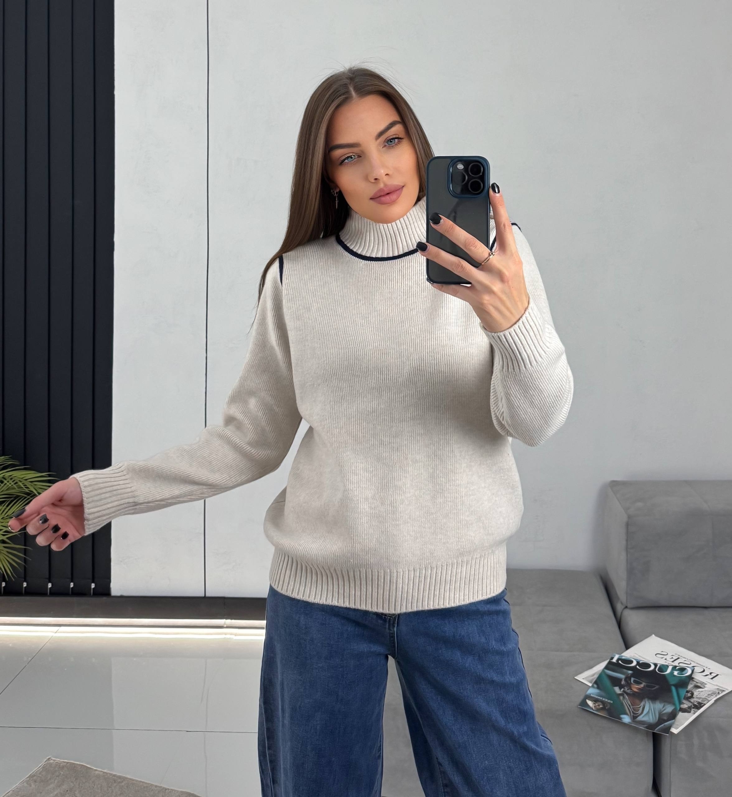 свитер удлиненная,женский свитер,кофта женская,свитер с горлом,кофта с горлом