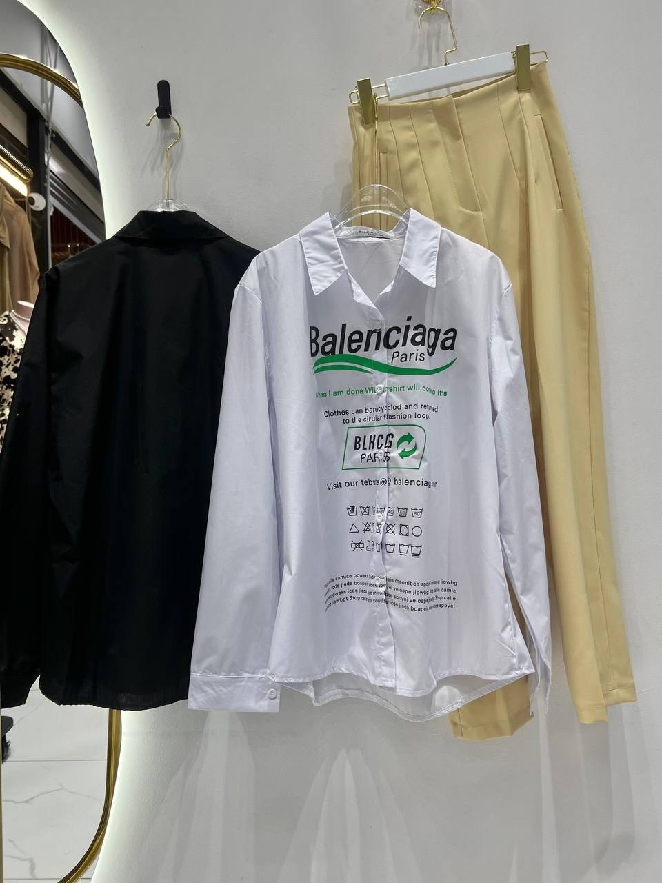 рубашка balenciaga,рубашка balenciaga рубашка,рубашка модная,рубашка баленсиага,рубашка женская