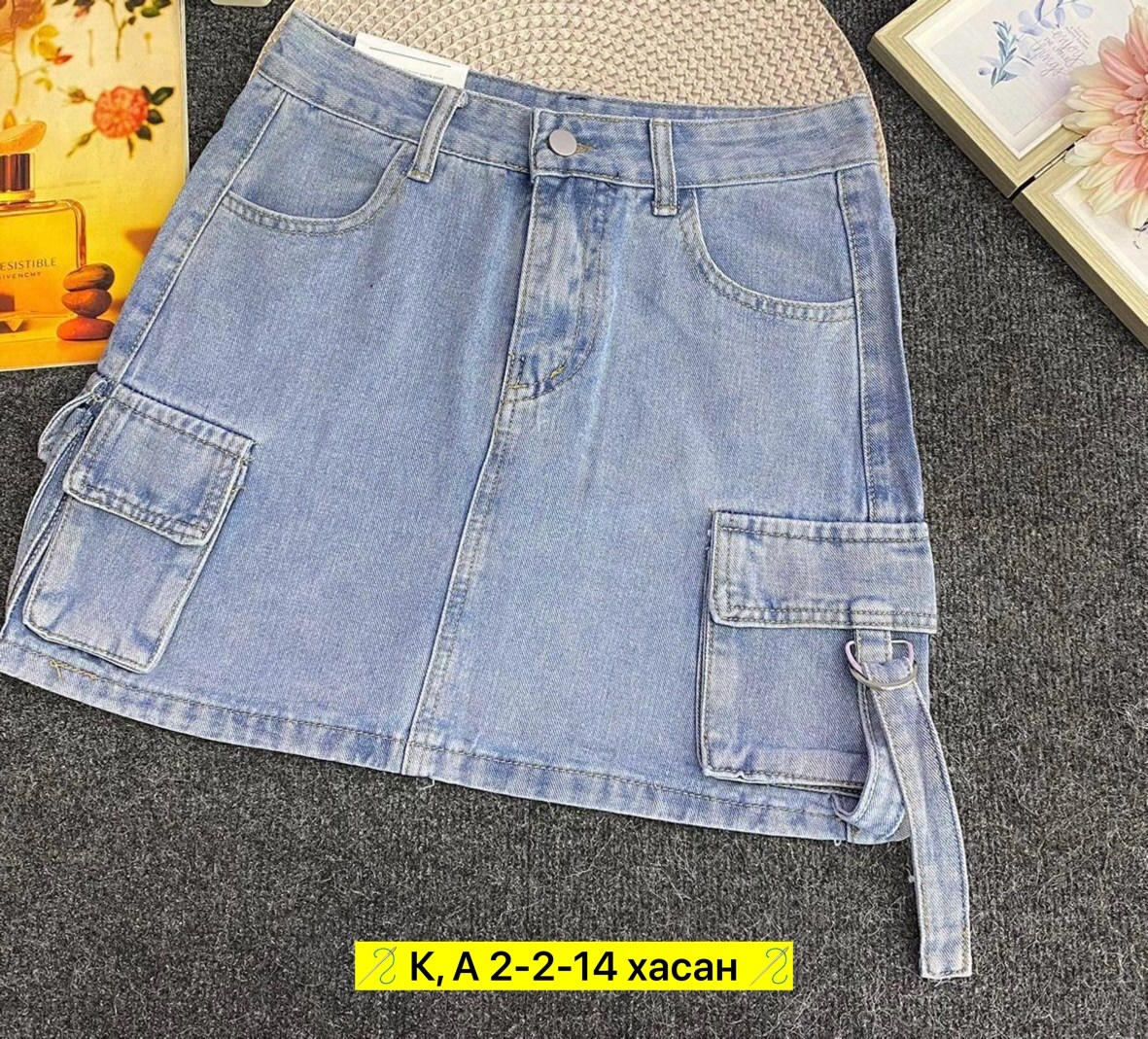 джинсовая юбка с карманами карго,джинсовая юбка,женские джинсовые юбки,джинсовая юбка с карманами,юбка джинсовая карго