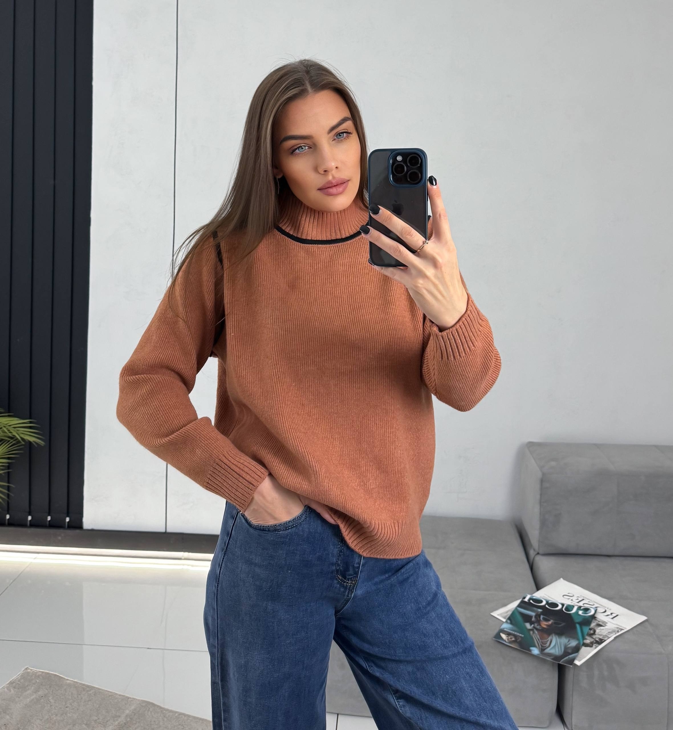 свитер удлиненная,женский свитер,кофта женская,свитер с горлом,кофта с горлом