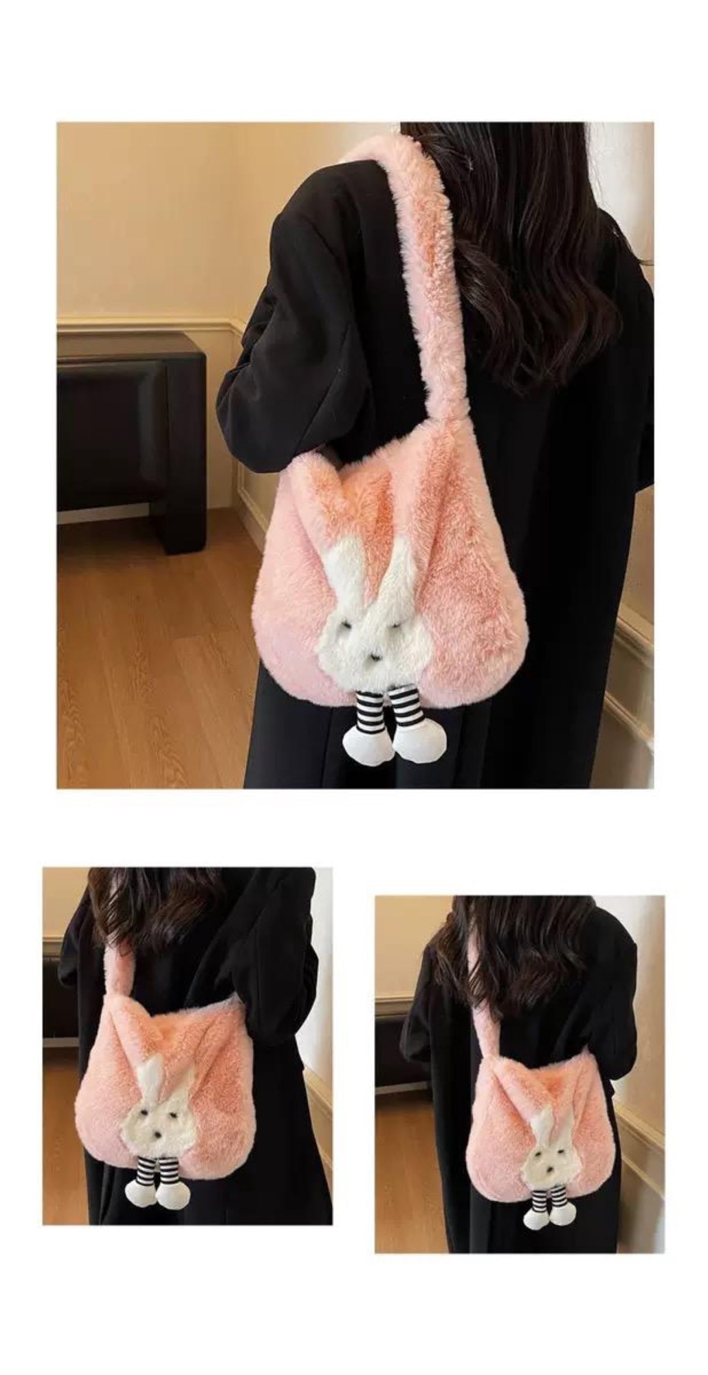 плюшевая сумка,сумка модная,плюшевая сумка через плечо,меховая сумка,женский сумка