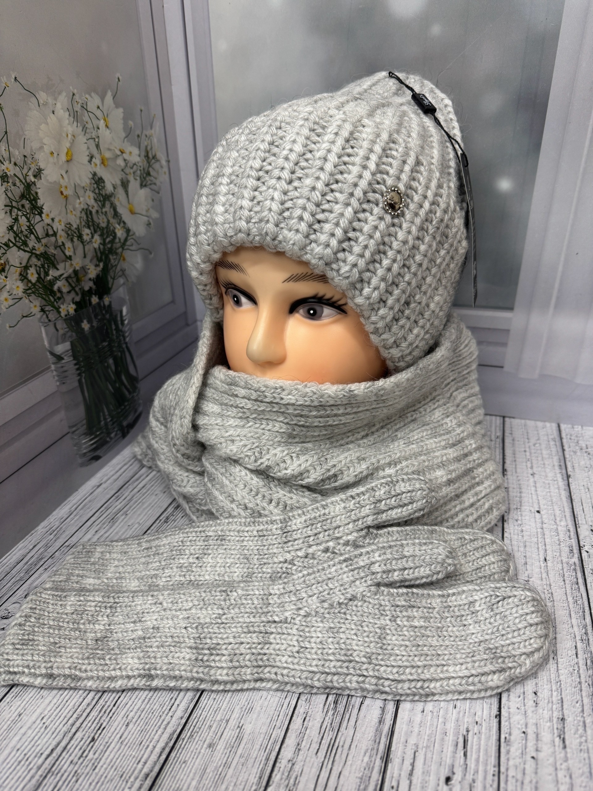 комплект шапка шарф,комплект шапки,комплект шапка шарф и варежки,комплект женский шапка,комплект шапка снуд