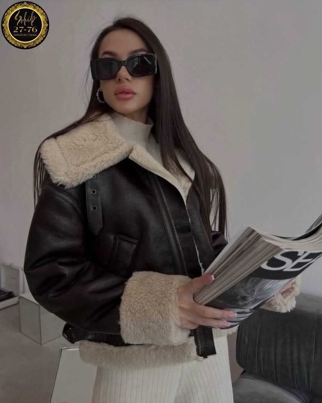 дублёнка женская 2025 бершка,дубленка косуха,дубленка авиатор женская,короткая дубленка,стильная дубленка