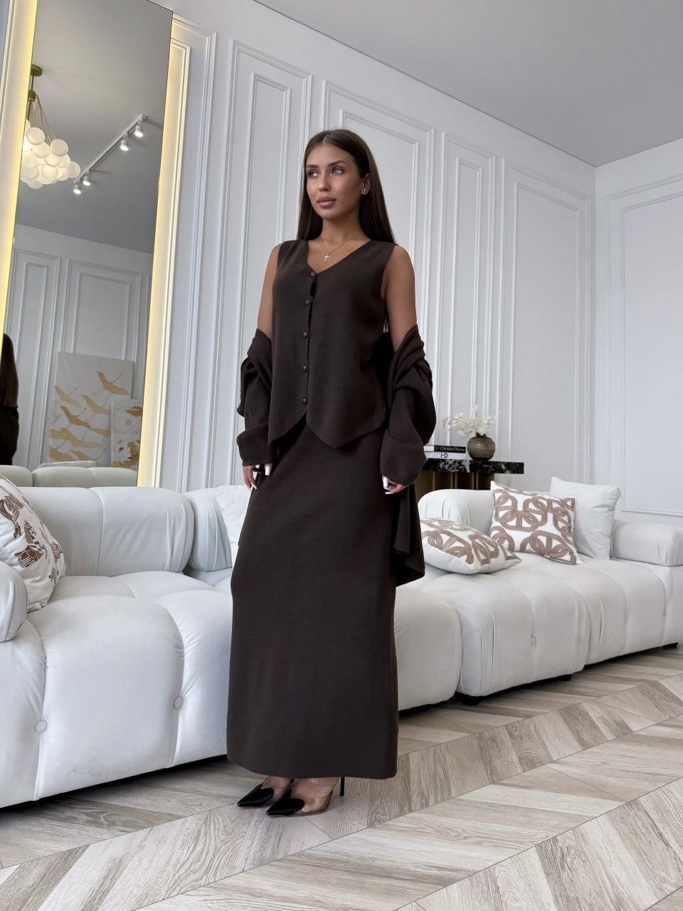 трикотажные костюмы,костюм с брюками,костюмы классические,кардиган,платье лапша с кардиганом