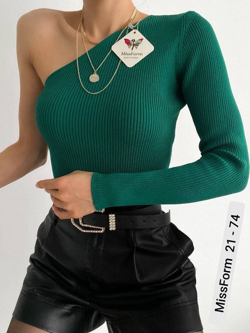 кофта с одним рукавом,стильная кофта,модные кофты,повседневная кофта,кофта женская