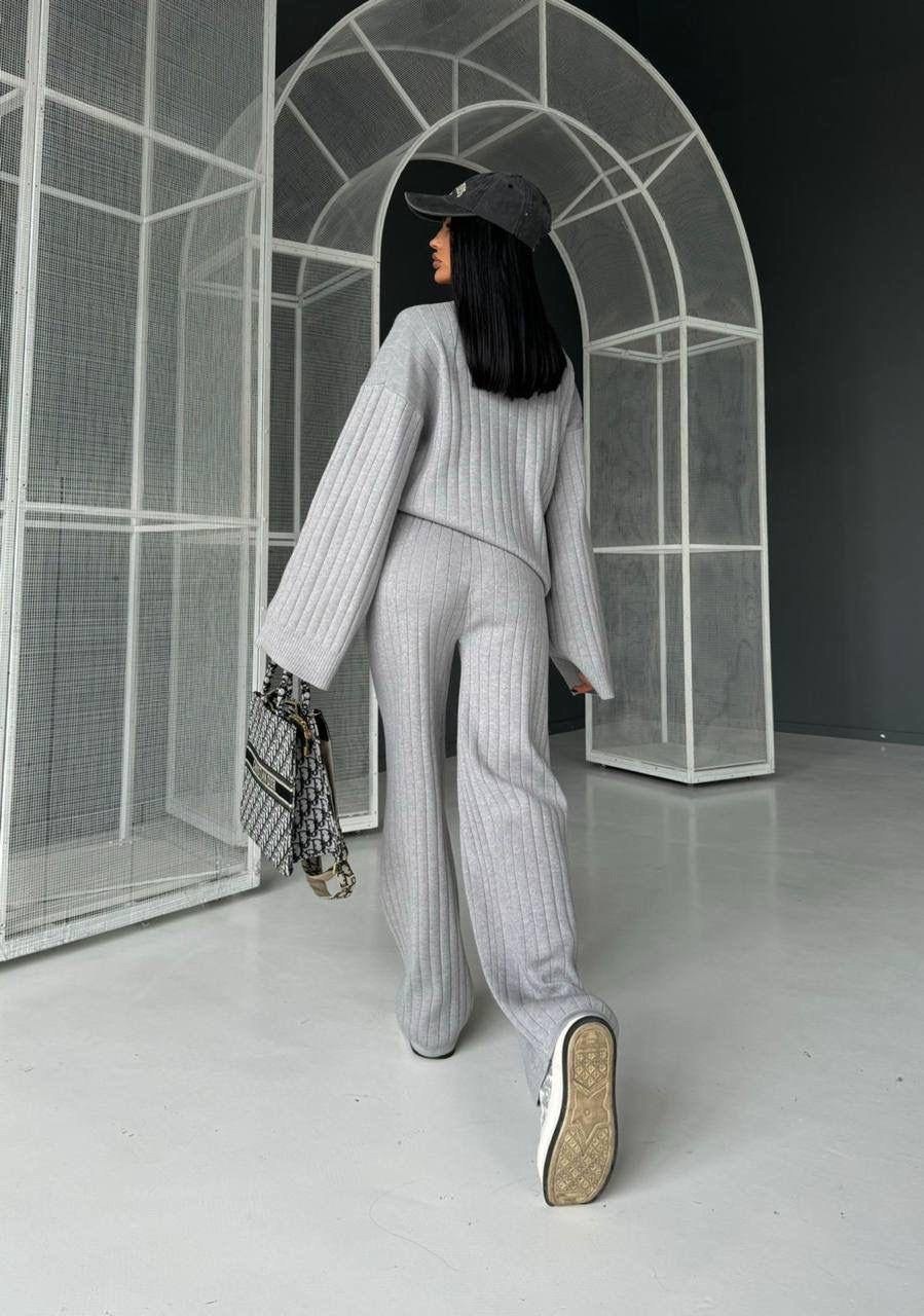 вязаные костюмы,трикотажные костюмы,стильные костюмы,трикотажный костюм с брюками палаццо женский,вязаные костюмы женские