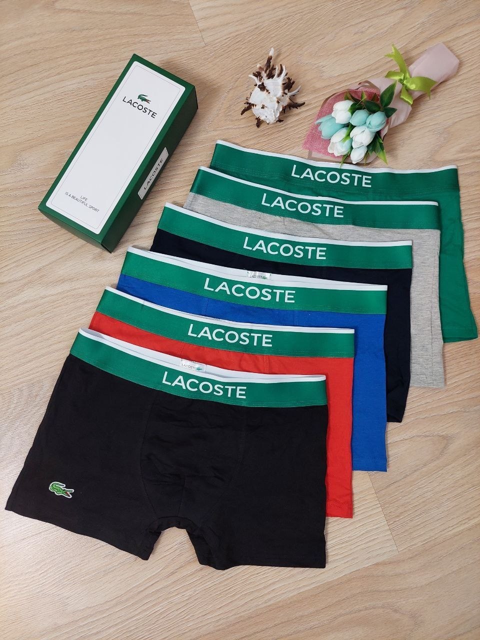 трусы мужские lacoste,комплект трусов боксеры lacoste,трусы боксеры lacoste,набор мужских трусов lacoste,трусы lacoste