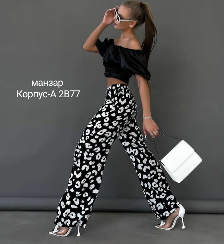 брюки с принтом зебра,одежда брюки,легкие брюки,брюки палаццо зебра,женский брюки