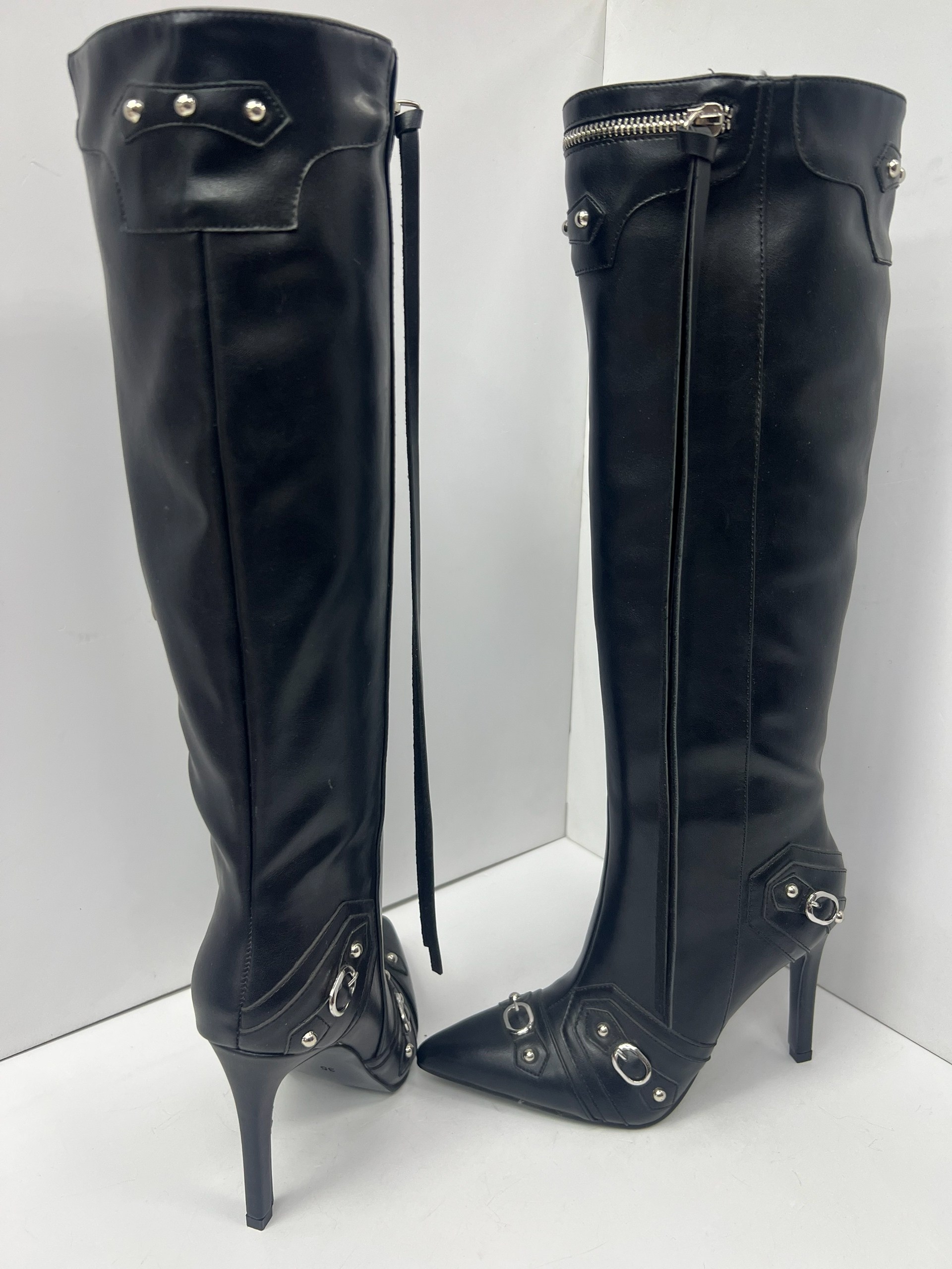 ,женские сапоги,сапоги versace,черные сапоги,женские сапоги до колена