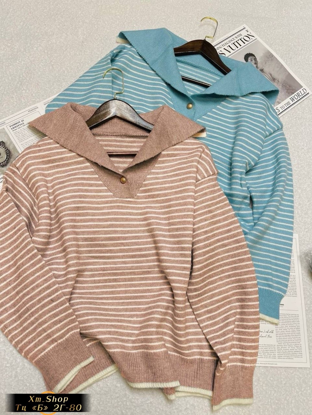 женский свитер в полоску,женский пуловер в полоску,джемпер в полоску с воротником,свитер с воротником,модные свитера