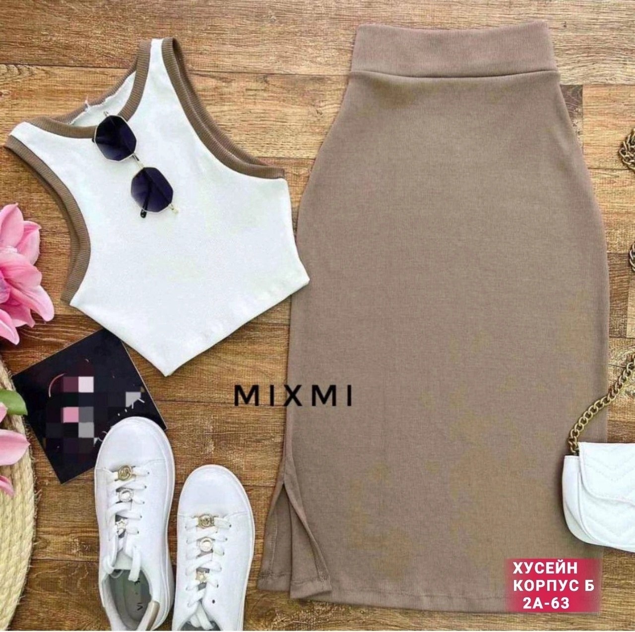 трикотажные костюмы,костюмы женские,топик и юбка,летние костюмы,комплект костюм