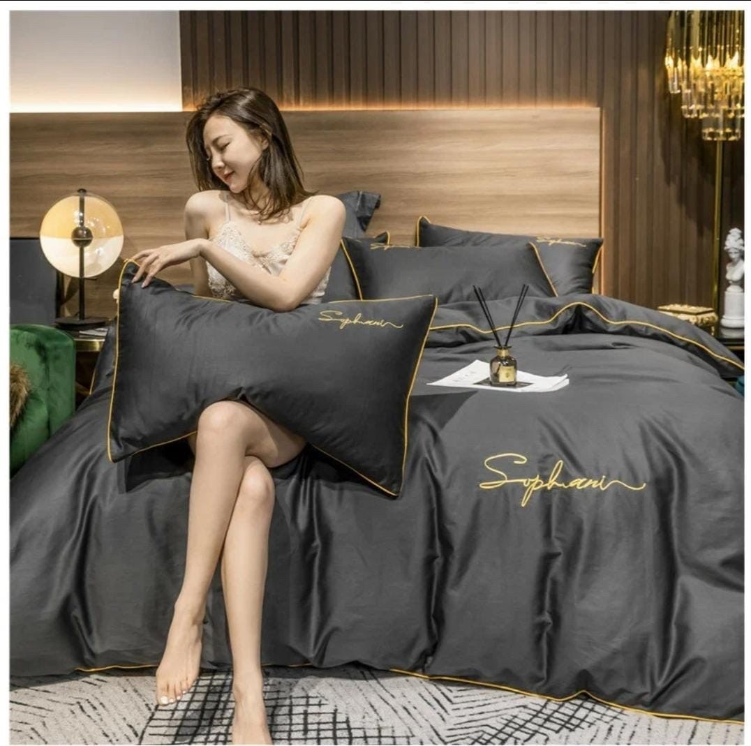 комплект постельного белья alanna,черное постельное белье,постельное белье alanna,комплект постельного белья mency,комплект постельного белья