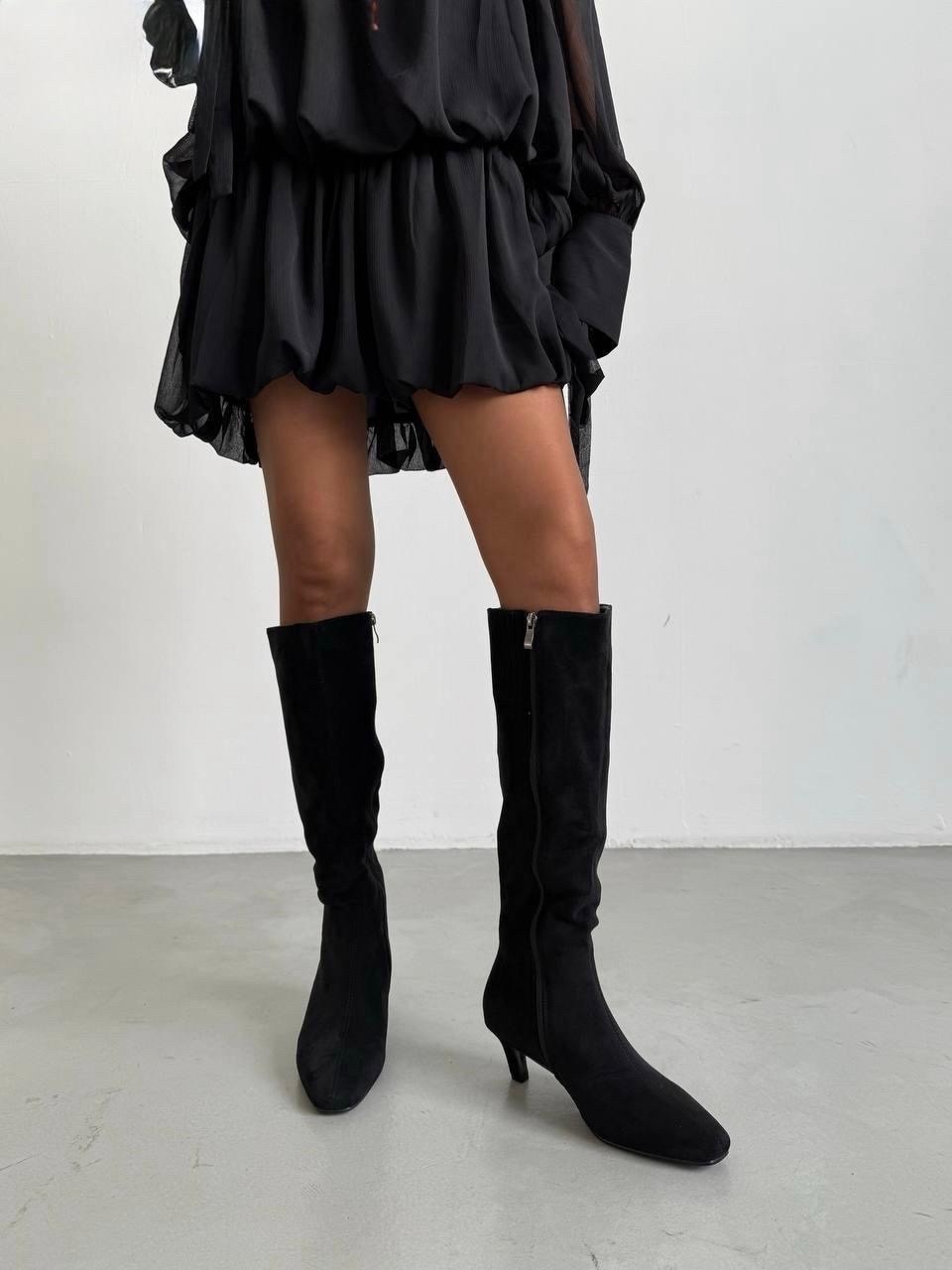 замшевые сапоги,сапоги демисезонные,сапоги на каблуке замшевые,сапоги демисезонные на каблуке,высокие сапоги