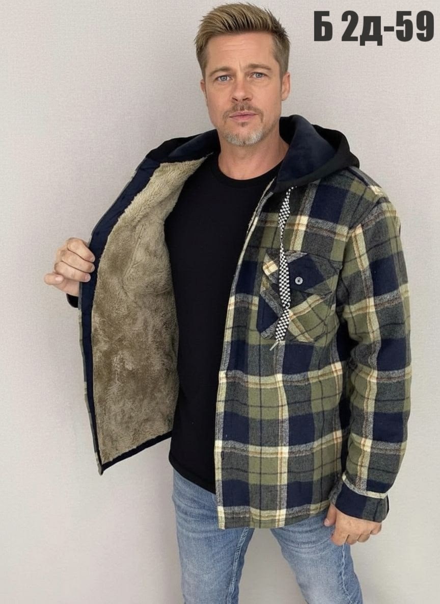 мужская клетчатая рубашка,рубашка в клетку мужская,рубашка с капюшоном,рубашка мужская с капюшоном,рубашка на меху