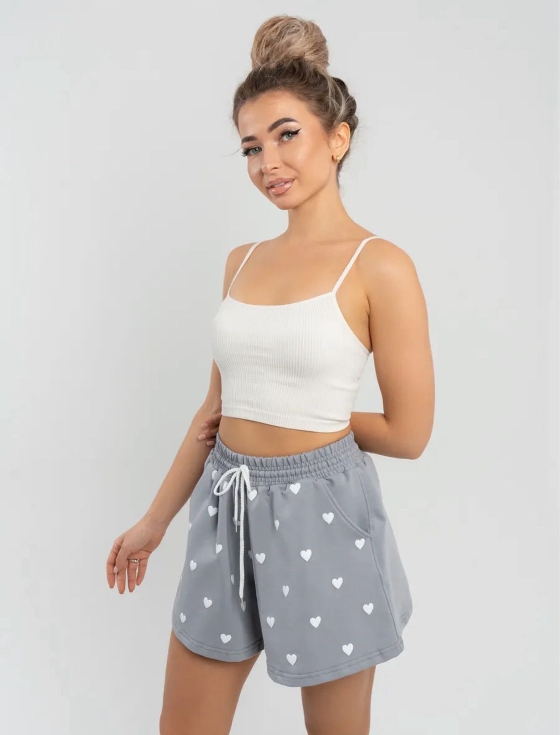 хлопковые шорты,шорты летние,шорты летние трикотажные,шорты женские,шорты с принтом