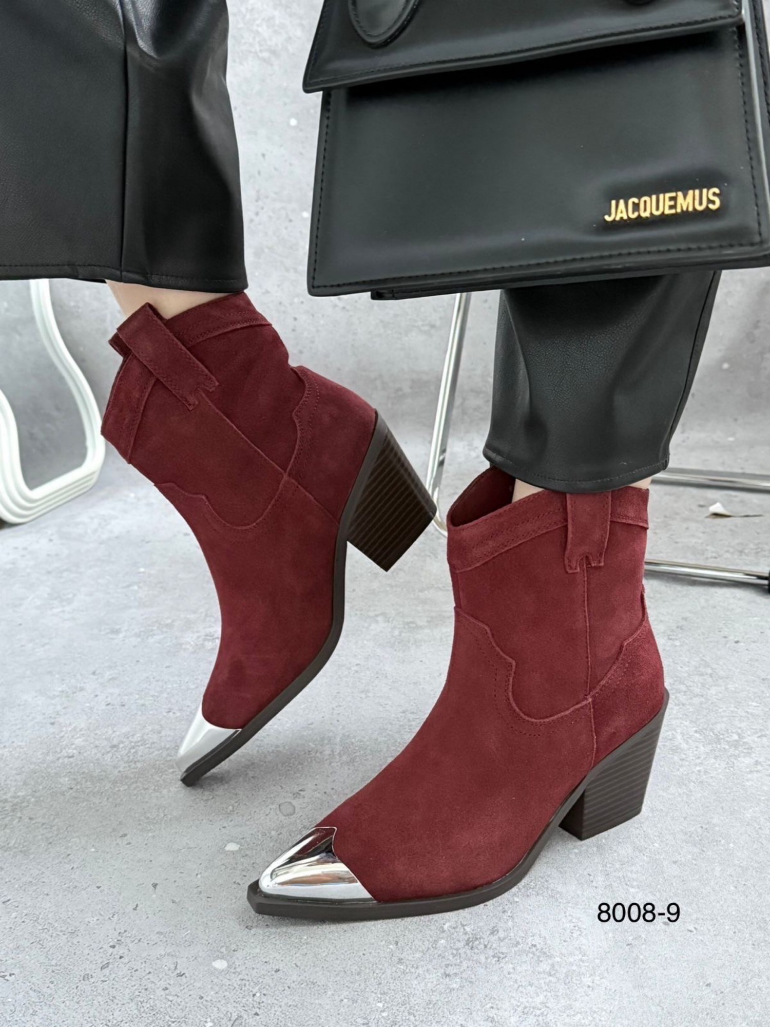 ботильоны женские,,замшевые ботильоны,бордовые замшевые ботильоны,ботильоны казаки