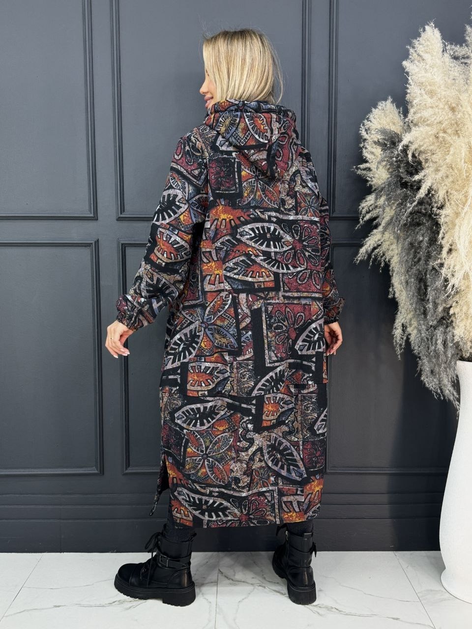 пальто женское с принтом,пальто с принтом,пальто длинное стеганое,женские пальто,теплое пальто