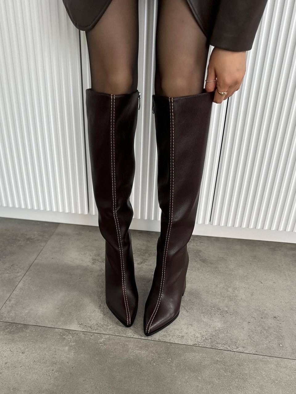 высокие сапоги,сапоги демисезонные,демисезонные сапоги на каблуке,черные сапоги,сапоги осенние на каблуке