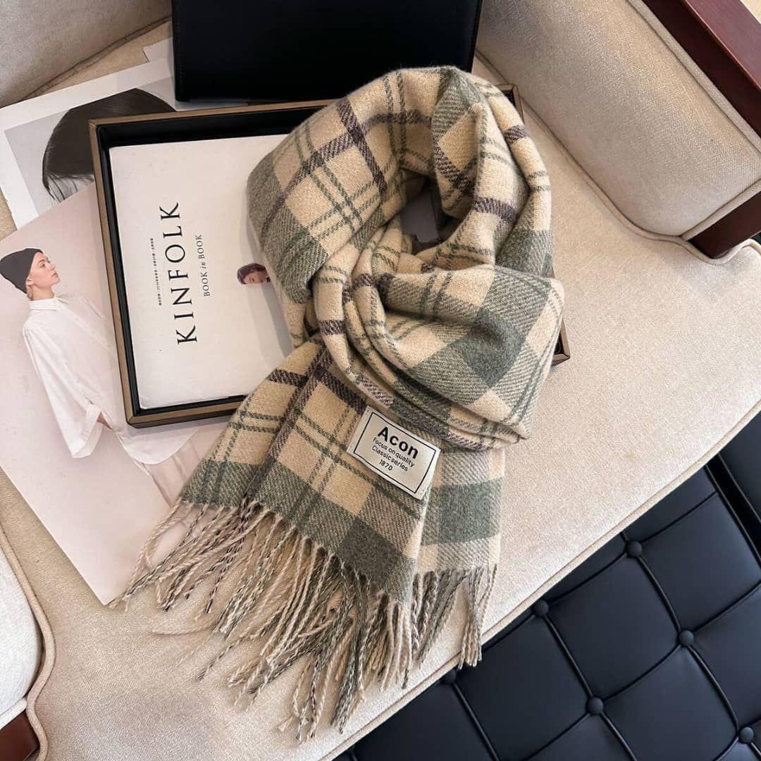 теплые шарфы,кашемировый шарф,кашемировый шарф в клетку,клетчатый шарф,женский шерстяной шарф