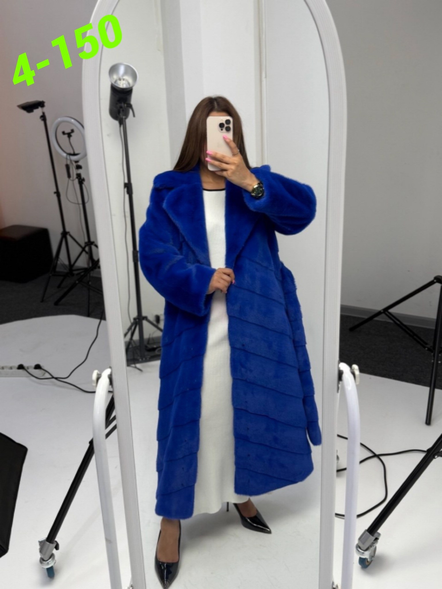 шуба синяя,синяя норковая шуба,женское пальто из экомеха,шубка,норковая шуба