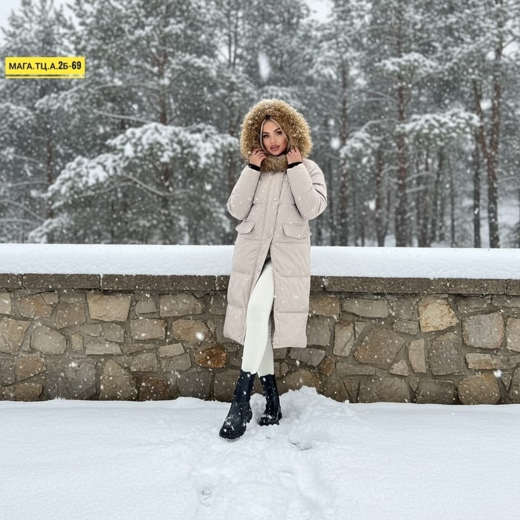 модные пуховики,женская зимняя куртка,куртка пуховик зимний,бежевый пуховик,пуховик зима