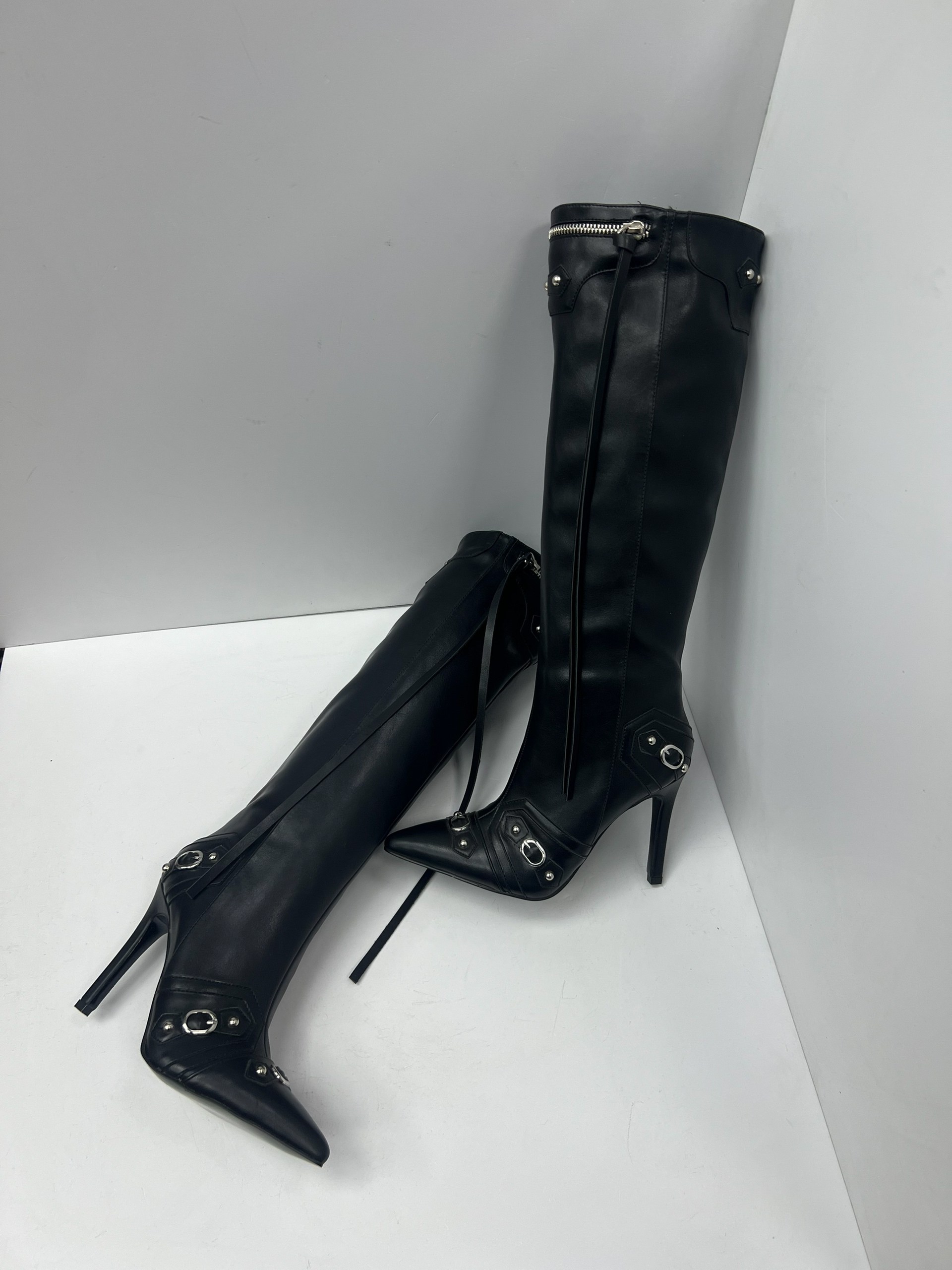 ,женские сапоги,сапоги versace,черные сапоги,женские сапоги до колена