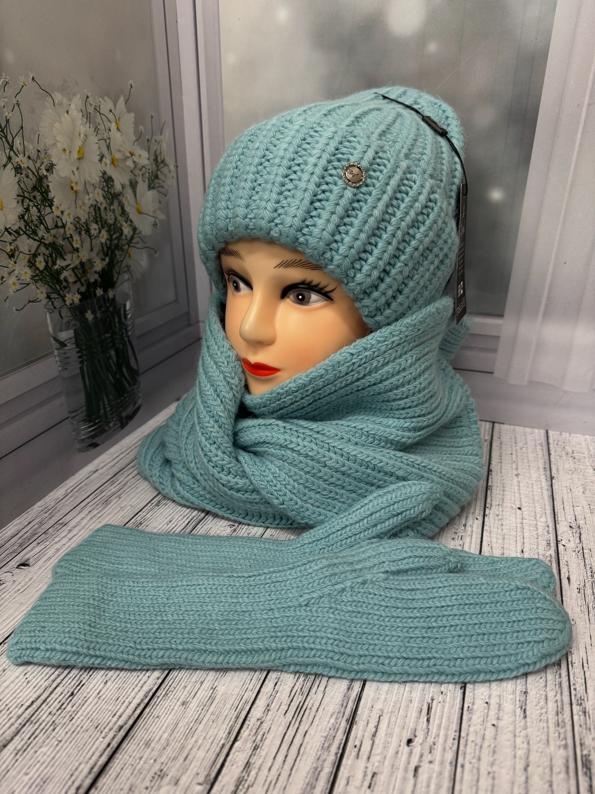 комплект шапка шарф,комплект шапки,комплект шапка шарф и варежки,комплект женский шапка,комплект шапка снуд