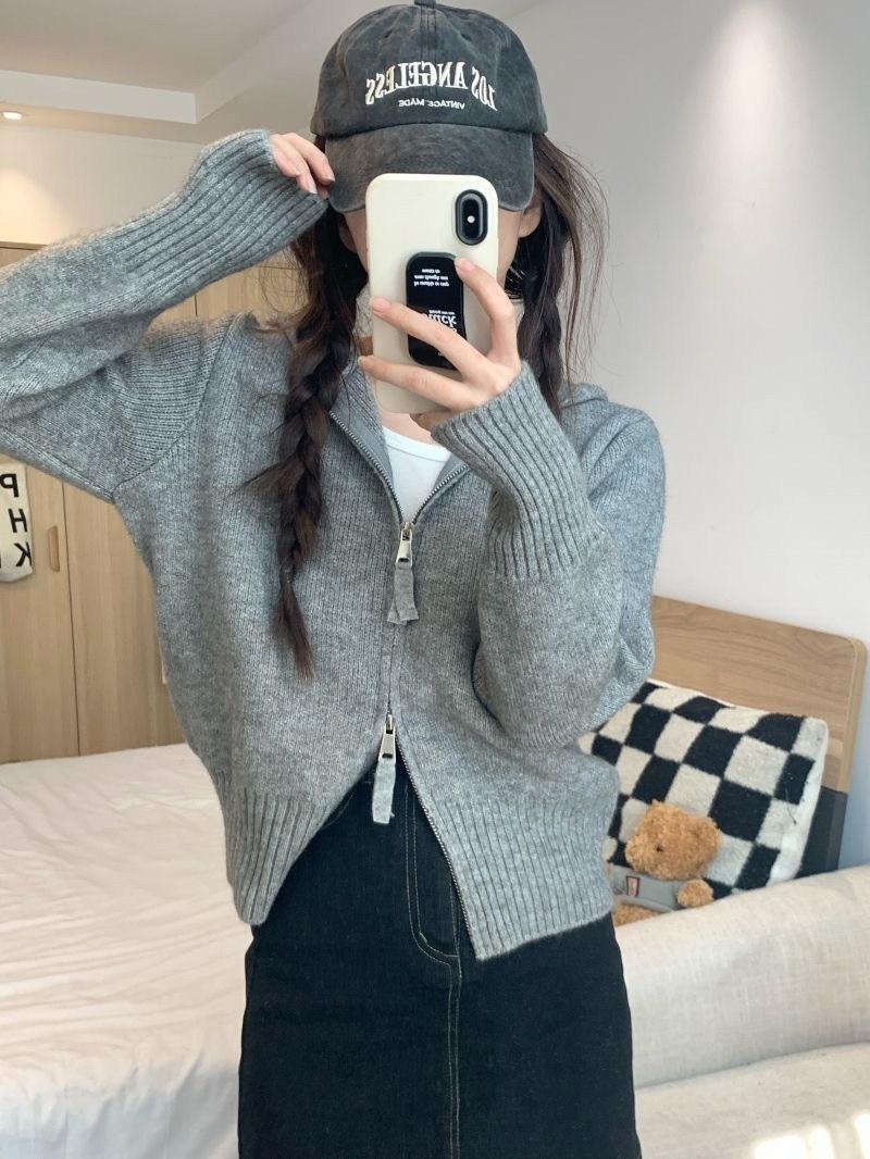 трикотажный кардиган на молнии,кардиган с капюшоном женский,женский вязаный кардиган с длинными рукавами,кардиган на молнии вязаный,кардиганы на молнии