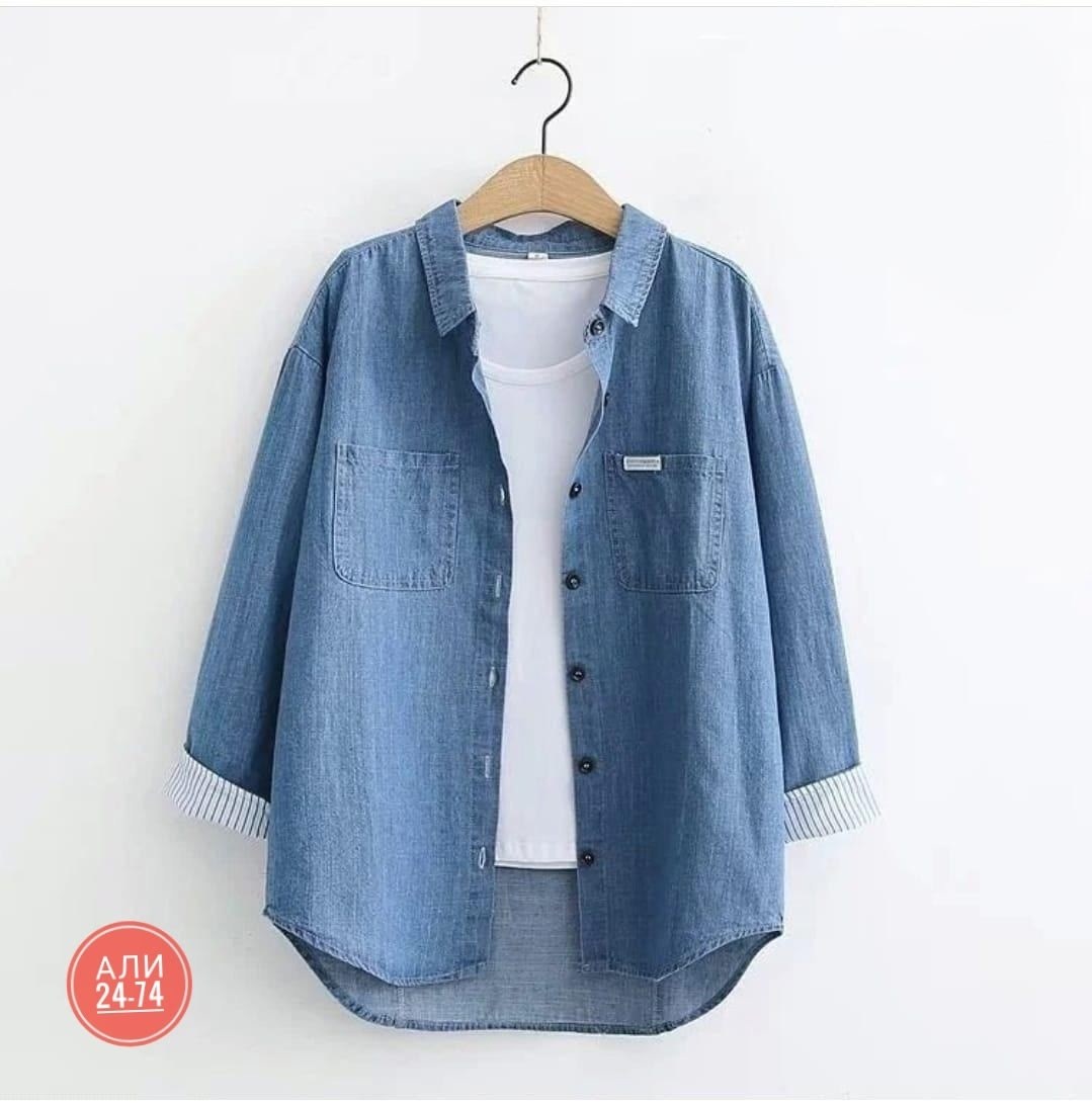 рубашка женская джинсовая,рубашка джинс,рубашка женская,женская джинсовая рубашка с длинным рукавом,рубашка с длинным рукавом джинсовая