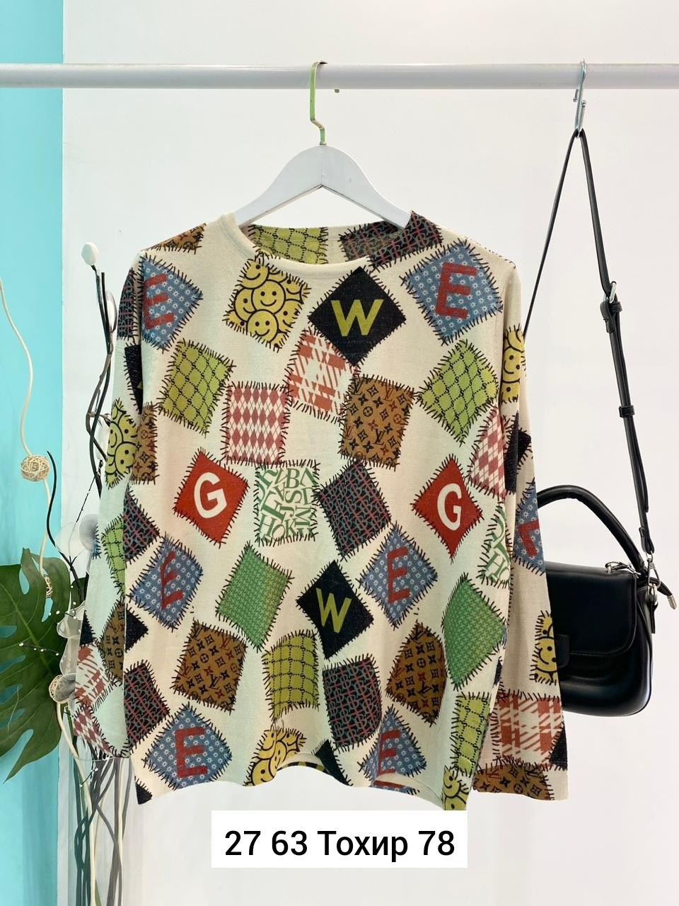 кофта женская,кофта трикотаж,туника женская,рубашка с принтом,рубашка пэчворк