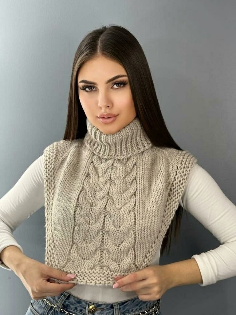 снуд женский зимний вязаный,манишка вязаная,манишка вязаная зимняя,манишка зимний шарф,манишка женская