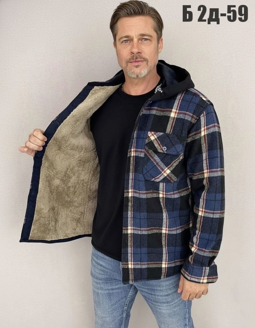 мужская клетчатая рубашка,рубашка в клетку мужская,рубашка с капюшоном,рубашка мужская с капюшоном,рубашка на меху