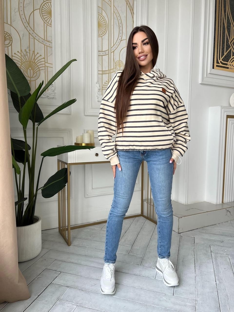 женская кофта,толстовка в стиле,женский свитшот,свитшот в полоску,стильное худи