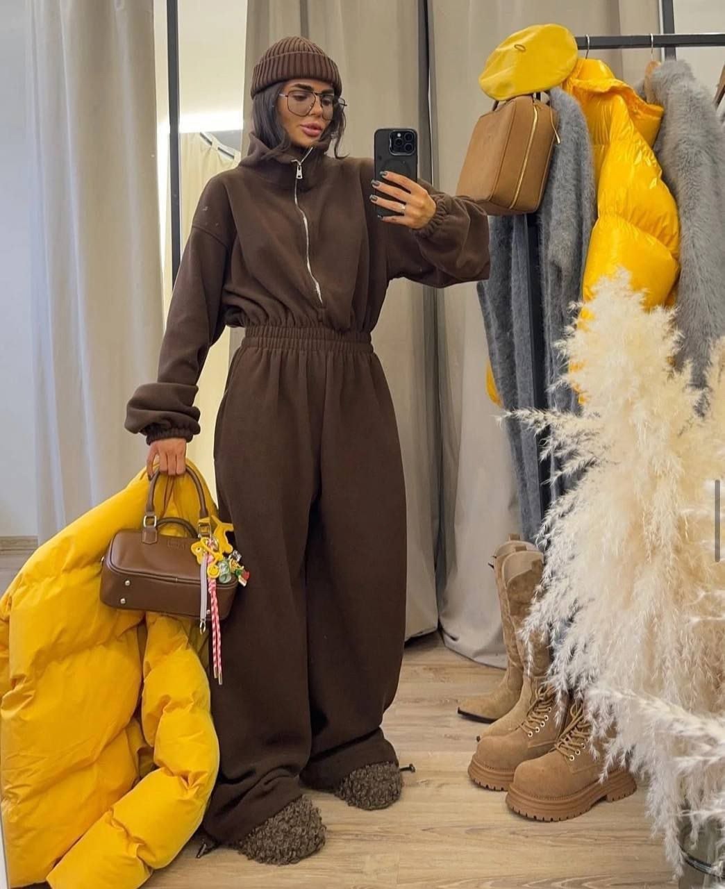 комбинезон на флисе,cпортивный костюм оверсайз,стильные костюмы,костюм на флисе