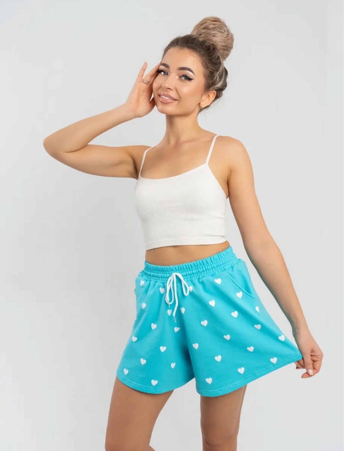 женские шорты,хлопковые шорты,шорты летние трикотажные,шорты летние,пижама женская с шортам