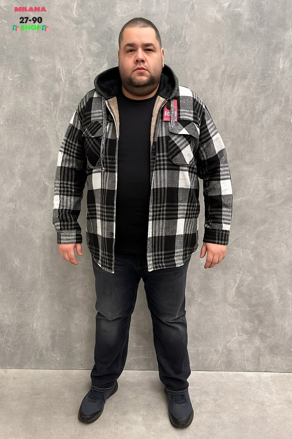 рубашка мужская с капюшоном,теплая рубашка,рубашка на меху,рубашка с капюшоном,рубашка в клетку с капюшоном