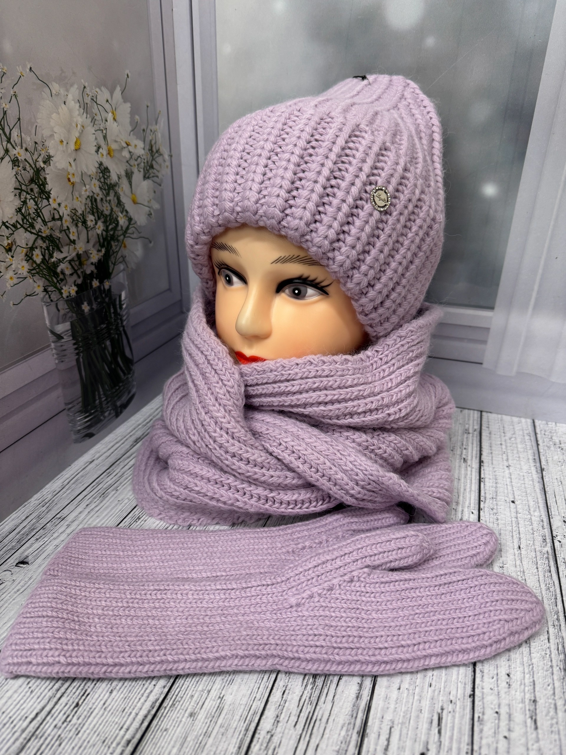 комплект шапка шарф,комплект шапки,комплект шапка шарф и варежки,комплект женский шапка,комплект шапка снуд