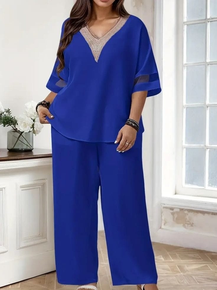 шифоновый брючный костюм,костюмы брючные,женские костюмы,летние брючные костюмы для полных женщин,брючный комплект