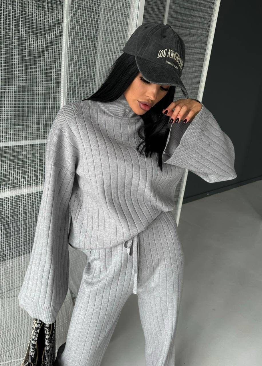 вязаные костюмы,трикотажные костюмы,стильные костюмы,трикотажный костюм с брюками палаццо женский,вязаные костюмы женские