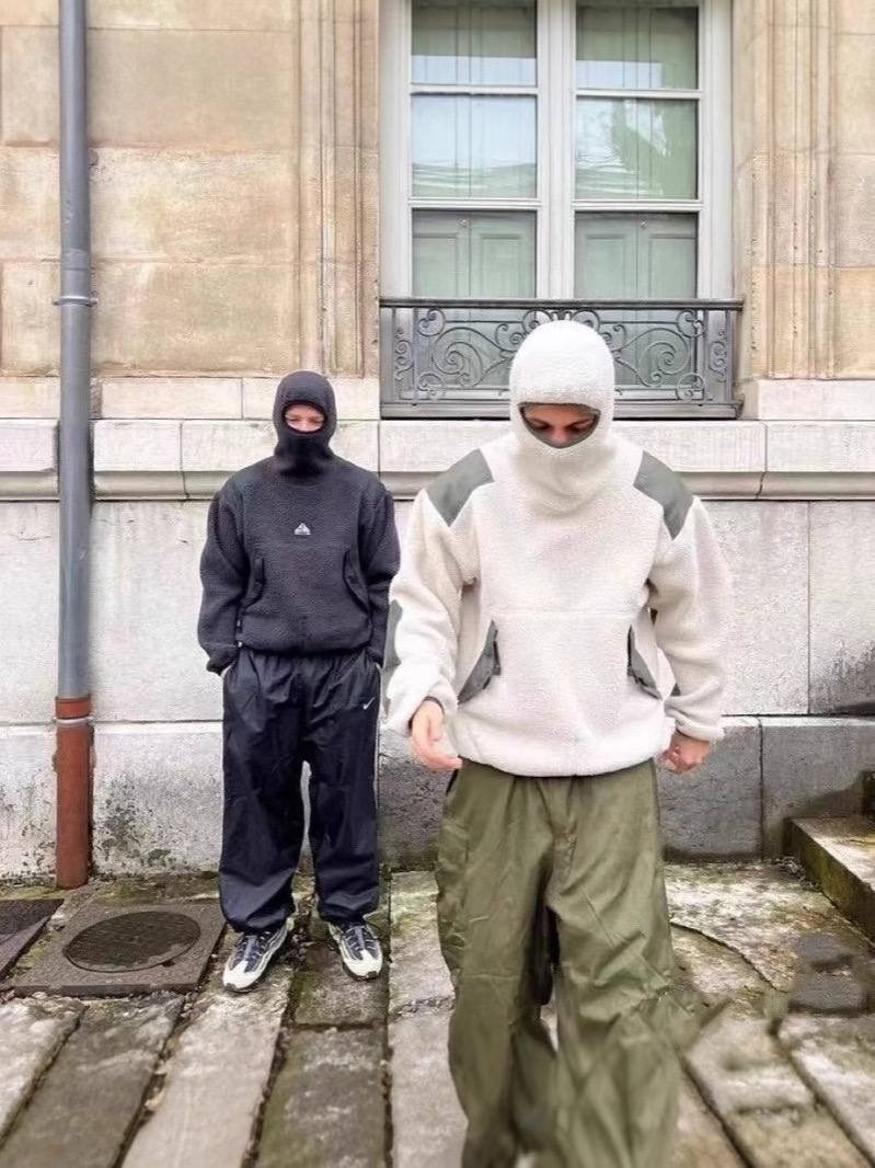 nike acg ninja fleece,костюм стиль,худи балаклава,мужская уличная одежда