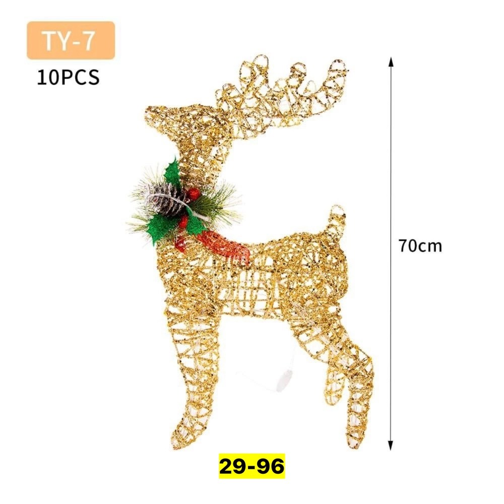 олень новогодний светодиодный,олени новогодние светящиеся,новогодний светящийся олень 40 см,олень светодиодный 60 см золотой,новогодний светящийся олень