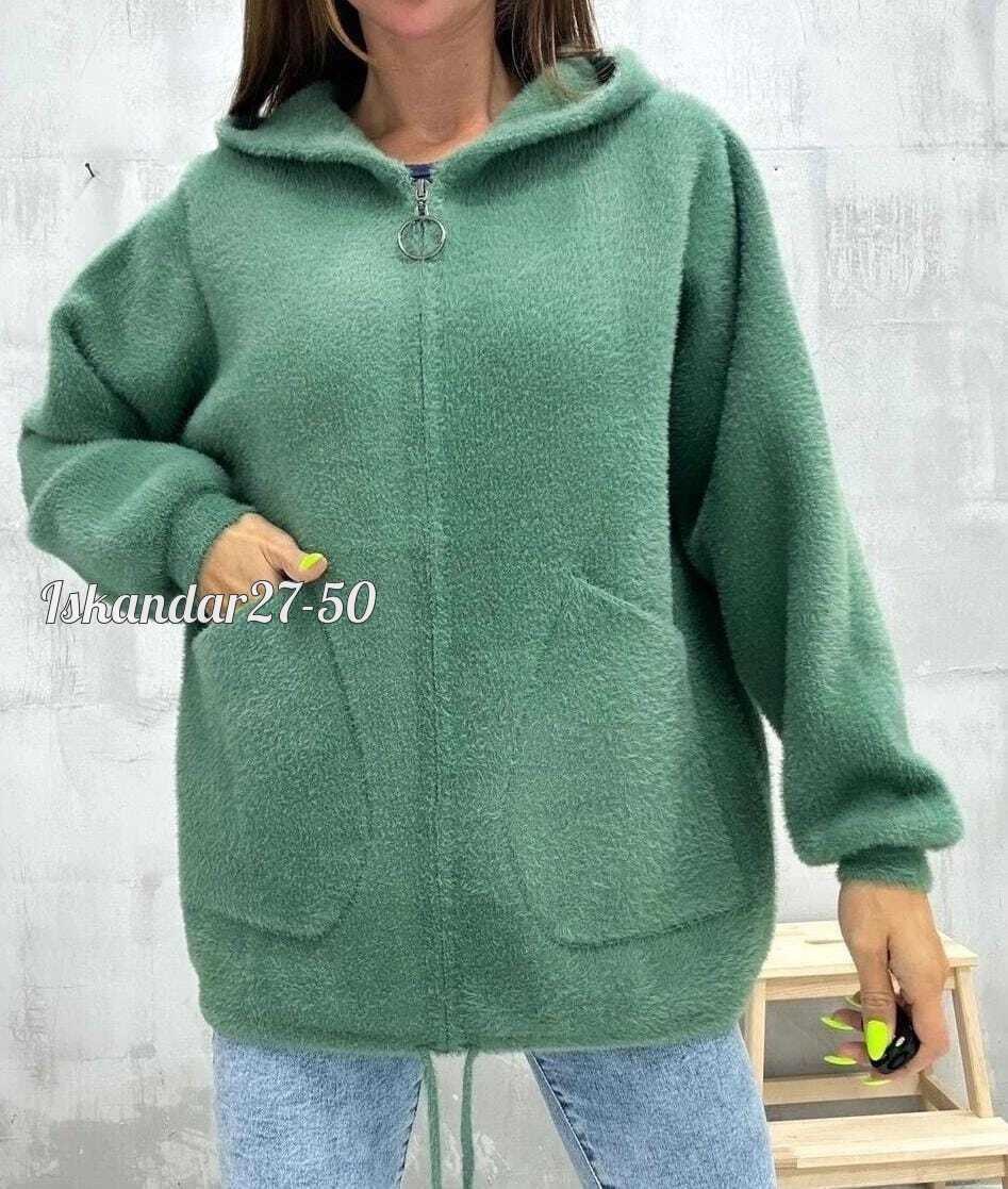 куртка из альпаки,кофта из альпаки женская с капюшоном,кардиган из альпаки,кардиган альпака,кардиган пушистый с альпакой кофта теплая на замке