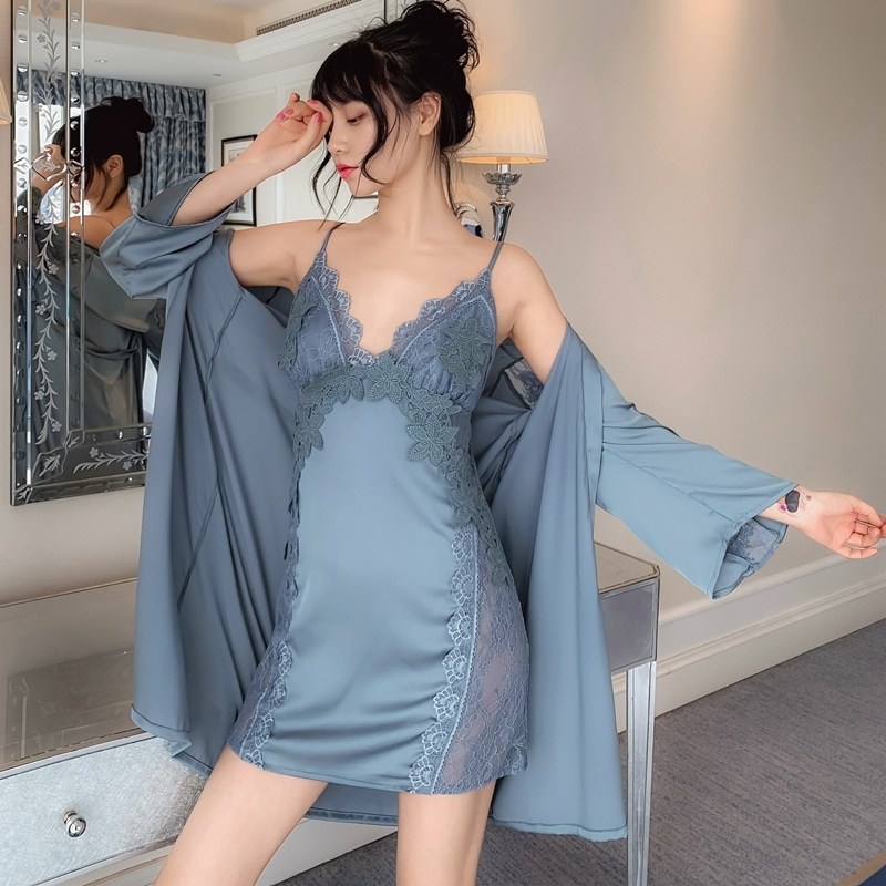 пижама шелк,пижама и халат,пеньюар женский комплект,пеньюары женские кружево с халатом,пеньюар для невесты