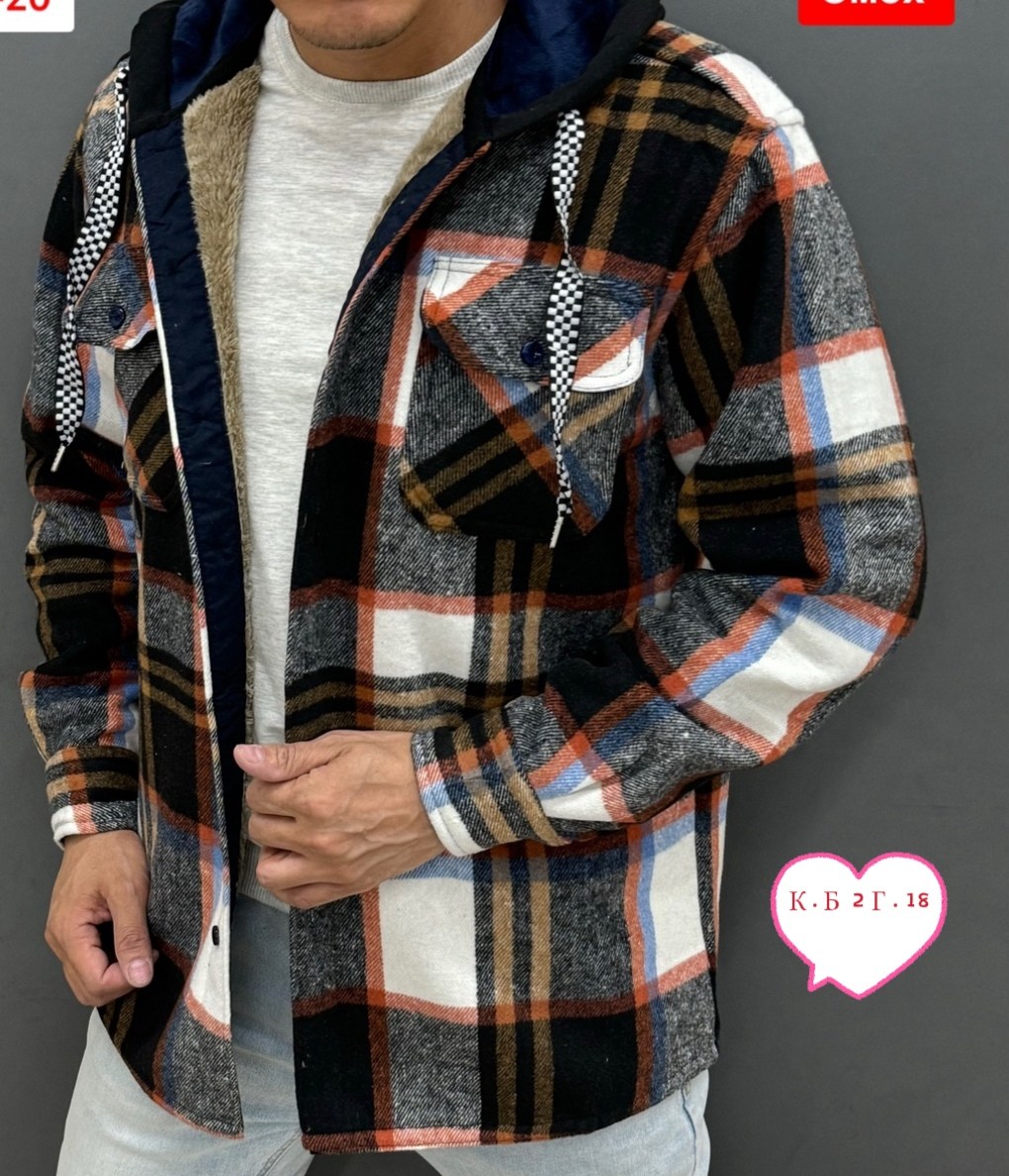 рубашка мужская с капюшоном,рубашка с капюшоном,рубашка мужская в клетку с капюшоном,рубашка утепленная с капюшоном,рубашка на меху с капюшоном