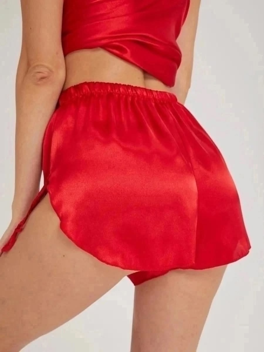 пижама женская с шортами и топом шелковая,атласная пижама женская,пижамы женская с шортами,пижама женская с шортами и топ,шелковая пижама женская с шортами